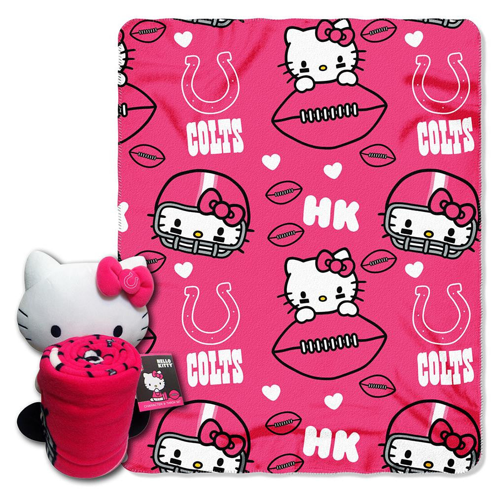 Indianapolis Colts NFL Hello Kitty with Throw Combo