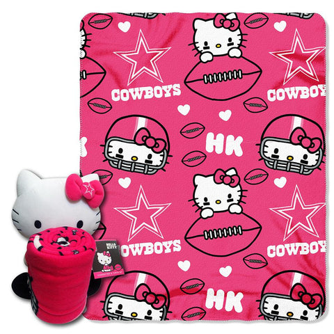 Dallas Cowboys NFL Hello Kitty with Throw Combo