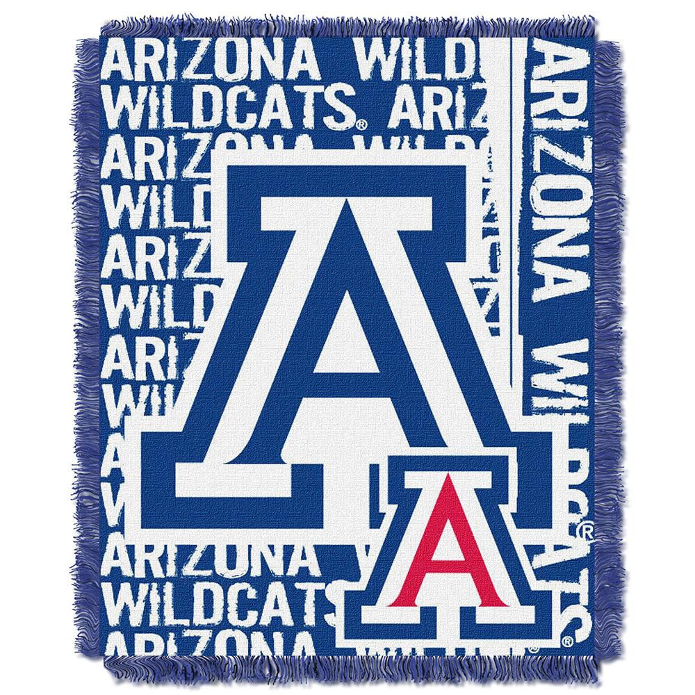 Arizona Wildcats NCAA Triple Woven Jacquard Throw (Double Play Series) (48x60)