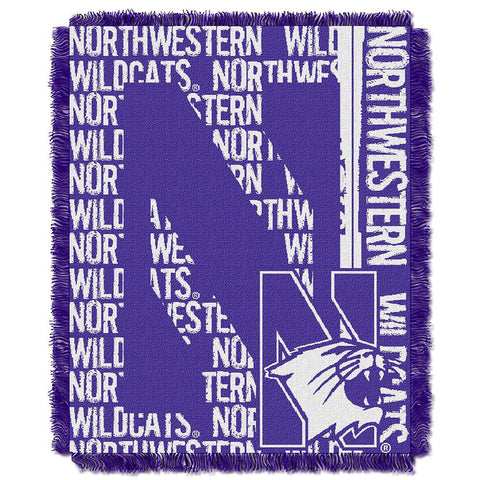 Northwestern State Demons NCAA Triple Woven Jacquard Throw (Double Play Series) (48x60)