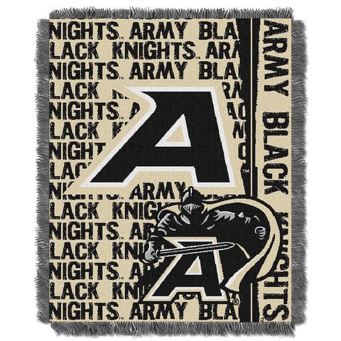 Army Black Knights NCAA Triple Woven Jacquard Throw (Double Play Series) (48x60)