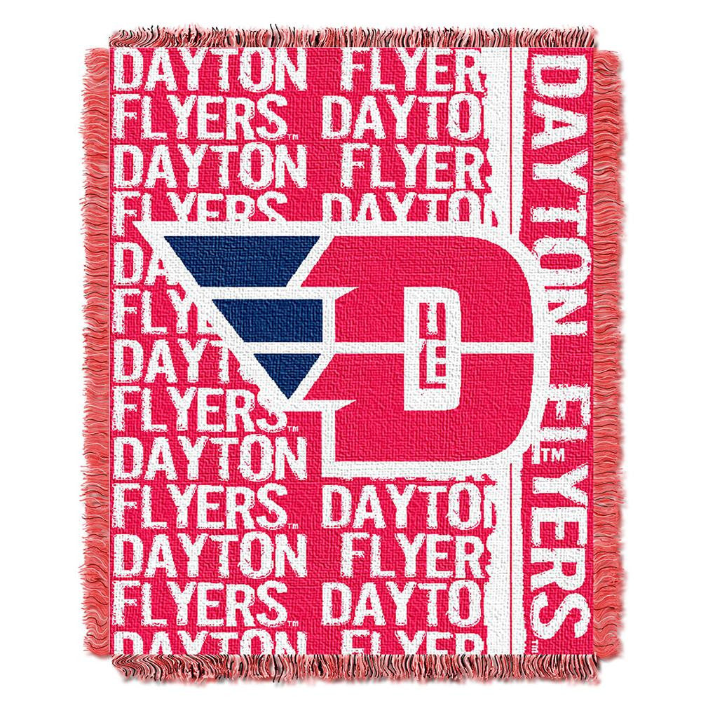 Dayton Flyers NCAA Triple Woven Jacquard Throw (Double Play Series) (48x60)