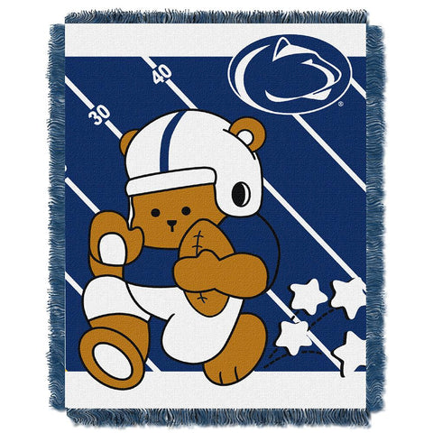 Penn State Nittany Lions NCAA Triple Woven Jacquard Throw (Fullback Baby Series) (36x48)