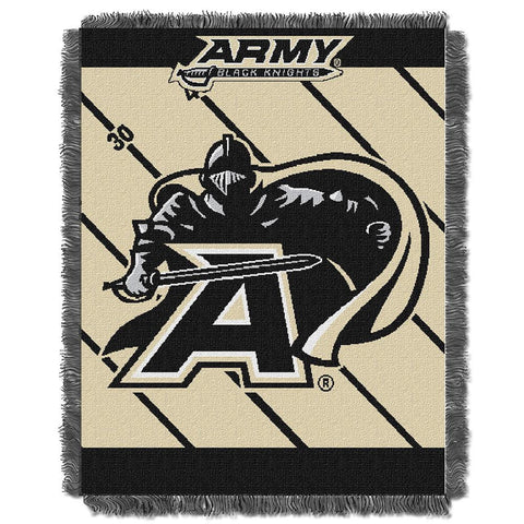 Army Black Knights NCAA Triple Woven Jacquard Throw (Fullback Baby Series) (36x48)