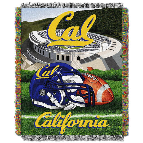 Cal Golden Bears NCAA Woven Tapestry Throw (Home Field Advantage) (48x60)