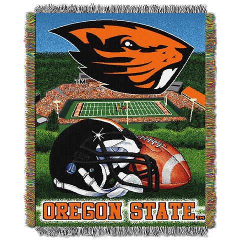 Oregon State Beavers NCAA Woven Tapestry Throw (Home Field Advantage) (48x60)