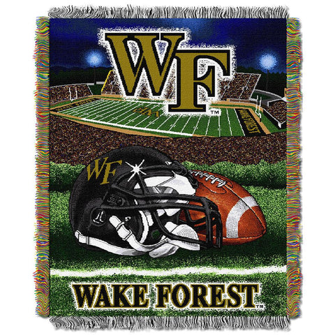 Wake Forest Demon Deacons NCAA Woven Tapestry Throw (Home Field Advantage) (48x60)