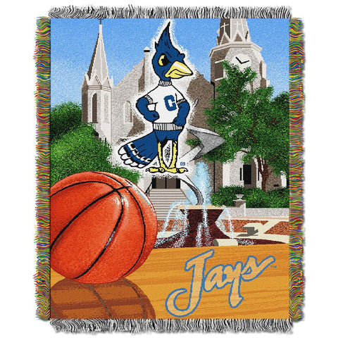 Creighton Bluejays NCAA Woven Tapestry Throw (Home Field Advantage) (48x60)