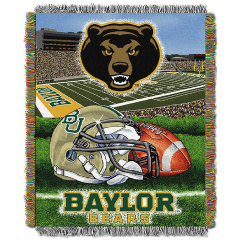 Baylor Bears NCAA Triple Woven Jacquard Throw (Home Field Advantage) (48x60)