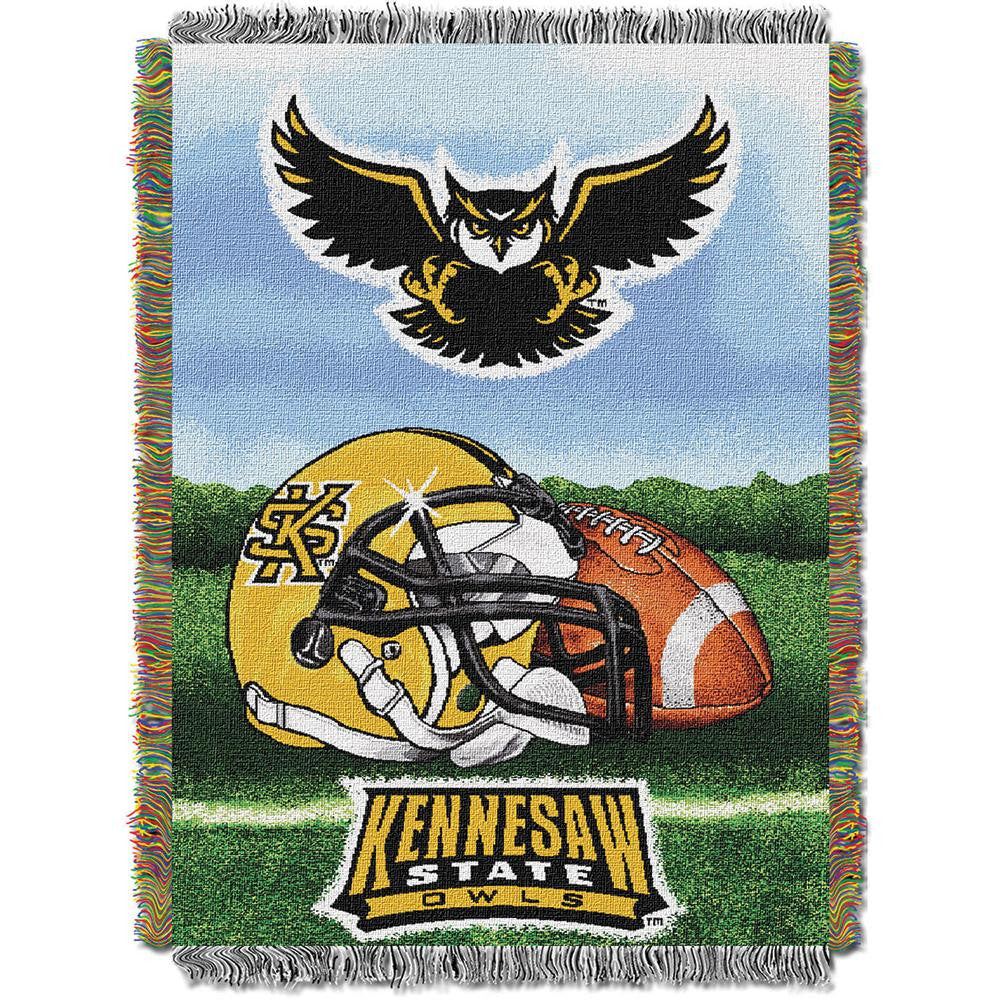 Kennesaw State Owls NCAA Woven Tapestry Throw (Home Field Advantage) (48x60)