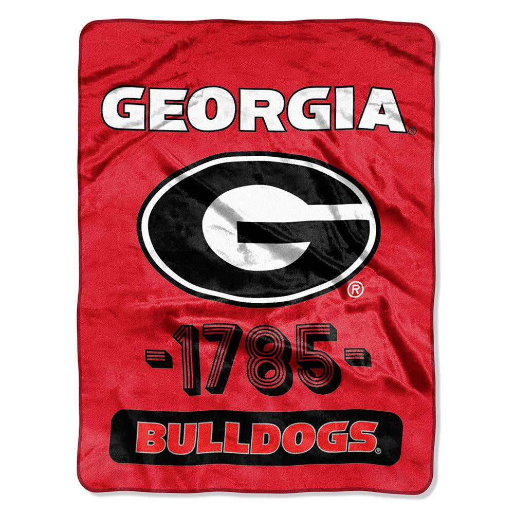 Georgia Bulldogs NCAA Micro Raschel Blanket (Varsity Series) (48x60)