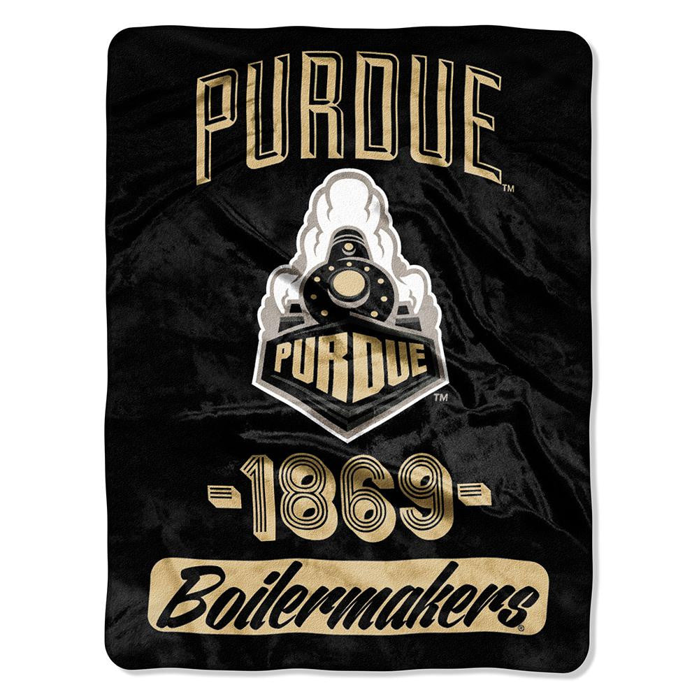 Purdue Boilermakers NCAA Micro Raschel Blanket (Varsity Series) (48x60)