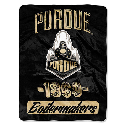 Purdue Boilermakers NCAA Micro Raschel Blanket (Varsity Series) (48x60)