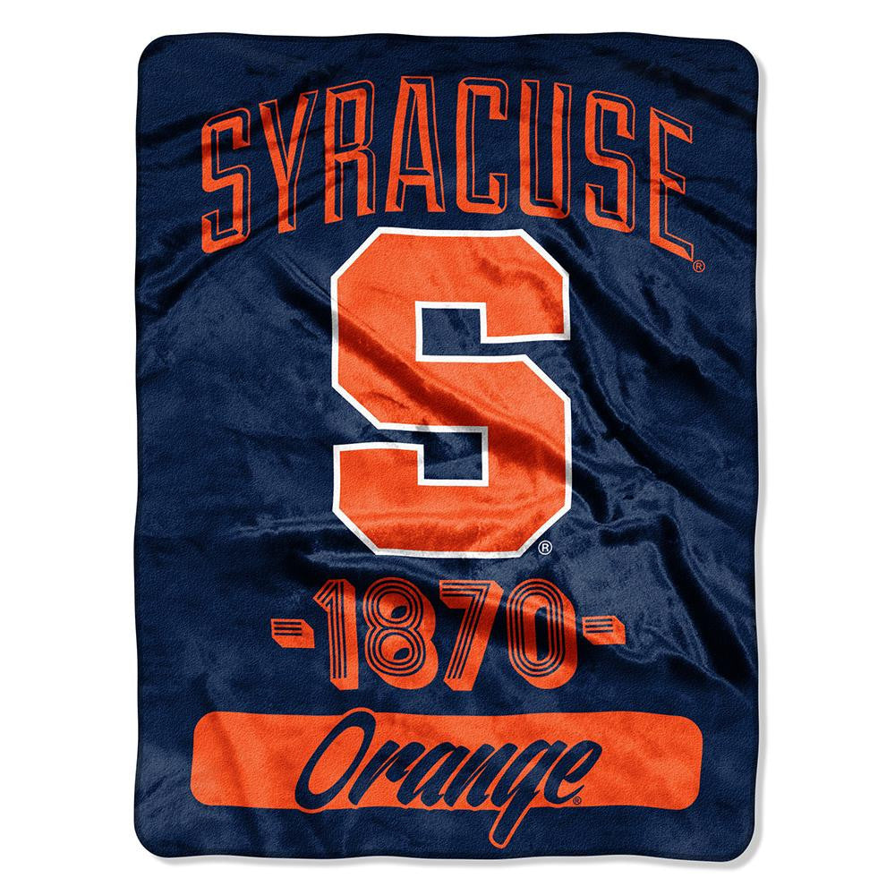 Syracuse Orangemen NCAA Micro Raschel Blanket (Varsity Series) (48x60)