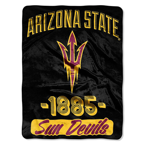 Arizona State Wildcats NCAA Micro Raschel Blanket (Varsity Series) (48x60)