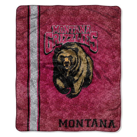 Montana Grizzlies NCAA Sherpa Throw (Jersey Series) (50in x 60in)
