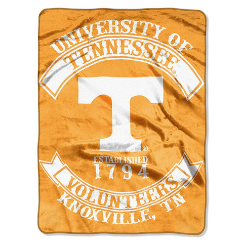 Tennessee Volunteers NCAA Royal Plush Raschel Blanket (Rebel Series) (60x80)