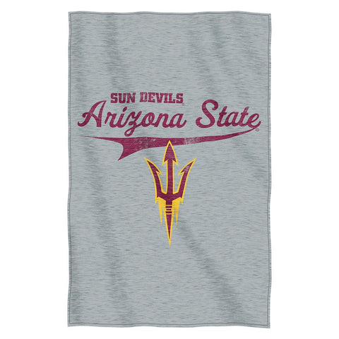 Arizona State Sun Devils NCAA Sweatshirt Throw (54inx84in)