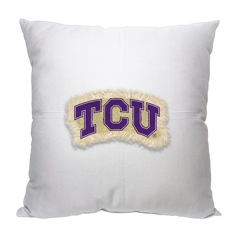 Texas Christian Horned Frogs NCAA Team Letterman Pillow (18x18)