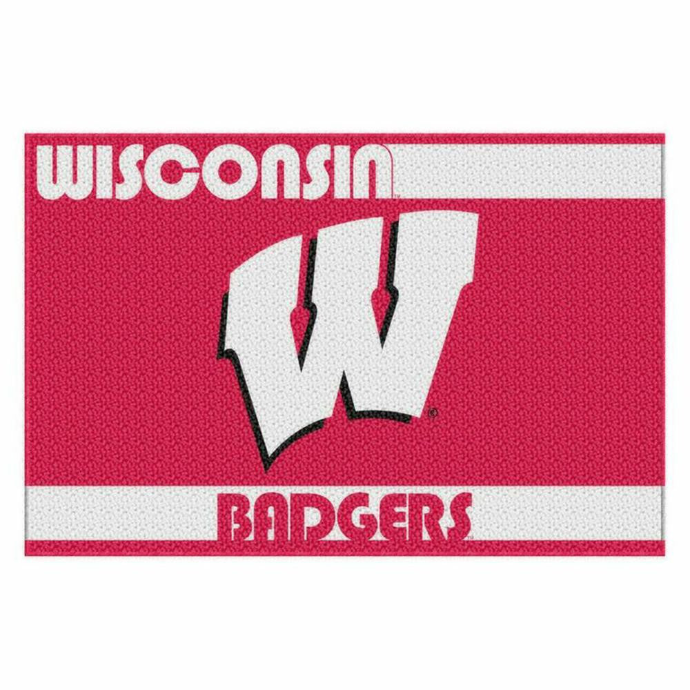 Wisconsin Badgers NCAA Tufted Rug (Old Glory Series) (59x39)