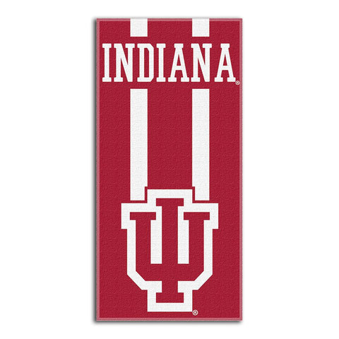 Indiana Hoosiers NCAA Zone Read Cotton Beach Towel (30in x 60in)