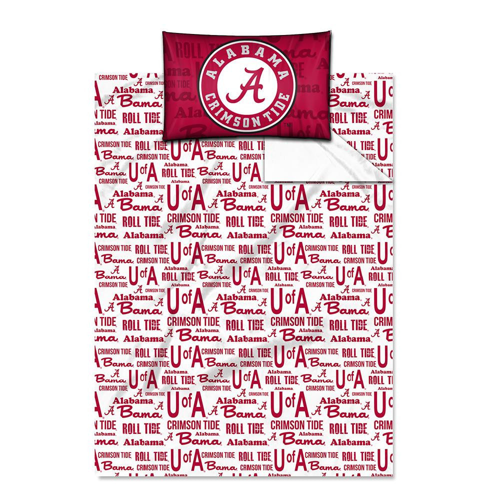 Alabama Crimson Tide NCAA Twin Sheet Set (Anthem Series)