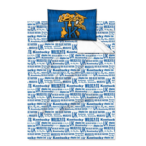 Kentucky Wildcats NCAA Twin Sheet Set (Anthem Series)