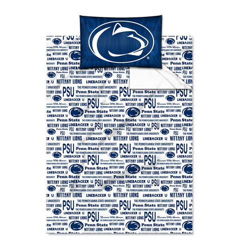Penn State Nittany Lions NCAA Twin Sheet Set (Anthem Series)