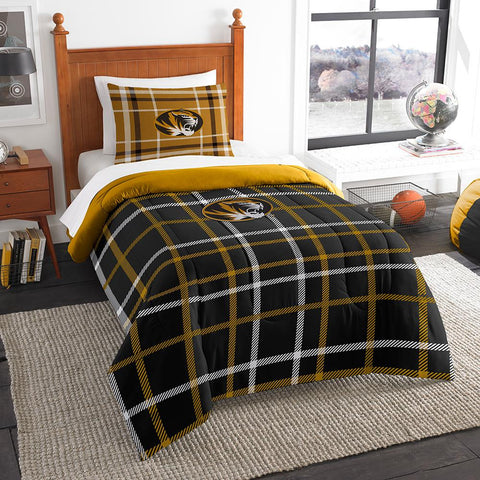 Missouri Tigers NCAA Twin Comforter Set (Soft & Cozy) (64 x 86)