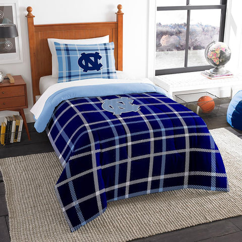 North Carolina Tar Heels NCAA Twin Comforter Set (Soft & Cozy) (64 x 86)