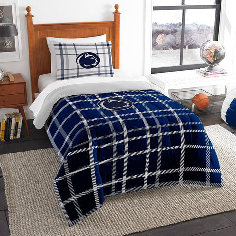 Penn State Nittany Lions NCAA Twin Comforter Set (Soft & Cozy) (64 x 86)