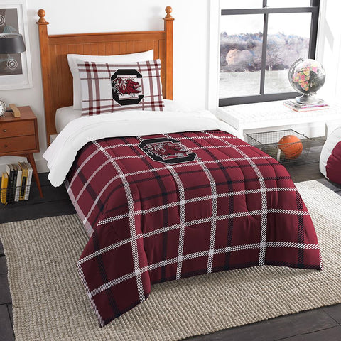 South Carolina Gamecocks NCAA Twin Comforter Set (Soft & Cozy) (64 x 86)