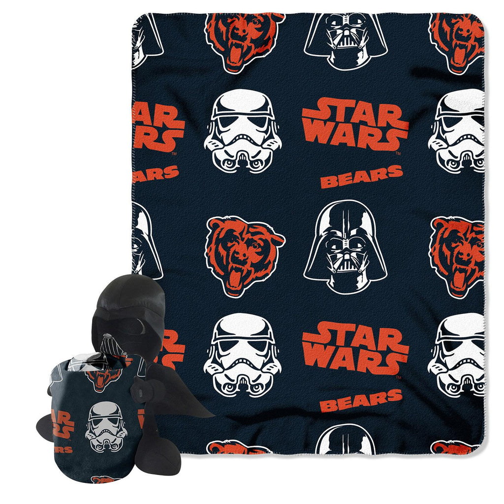 Chicago Bears NFL Star Wars Darth Vader Hugger & Fleece Blanket Throw Set