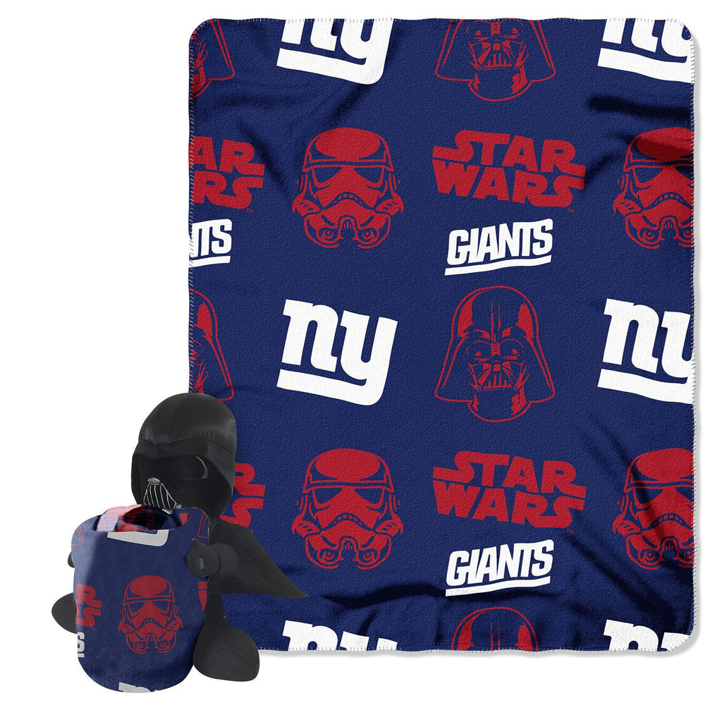 New York Giants NFL Star Wars Darth Vader Hugger & Fleece Blanket Throw Set