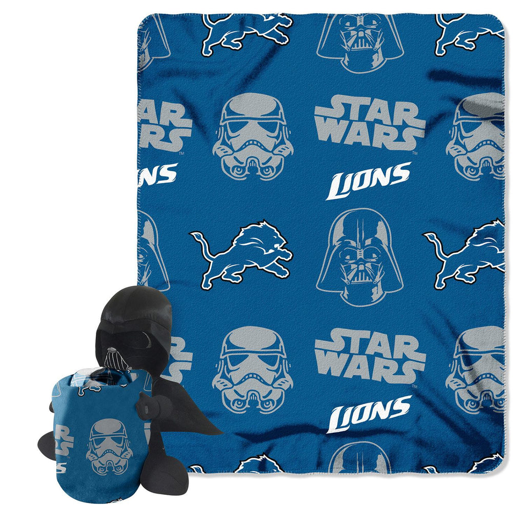 Detroit Lions NFL Star Wars Darth Vader Hugger & Fleece Blanket Throw Set