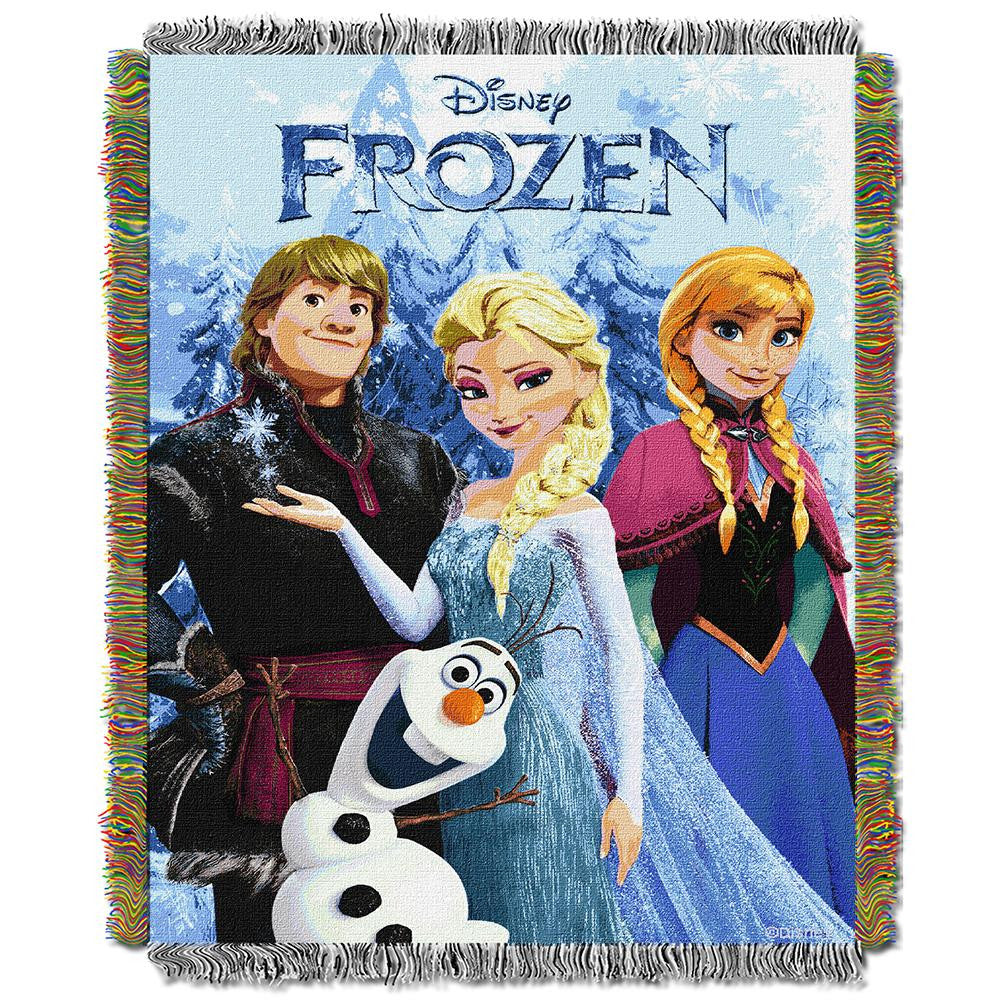Disney Frozen- Frozen Fun Triple Woven Jacquard Throw (48x60)