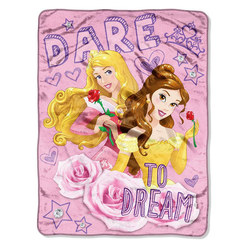 Princess - Dare to Dream  Micro Raschel Blanket (46in x 60in)