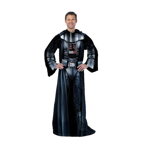 Star Wars Classic - Being Darth Vader   Adult Uniform Comfy Throw Blanket w- Sleeves