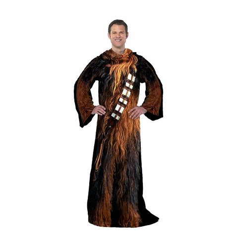Star Wars Classic - Being Chewie  Adult Comfy Throw Blanket with Sleeves