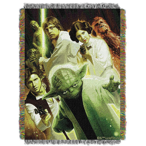 Star Wars Small Rebel Force  Woven Tapestry Throw (48inx60in)
