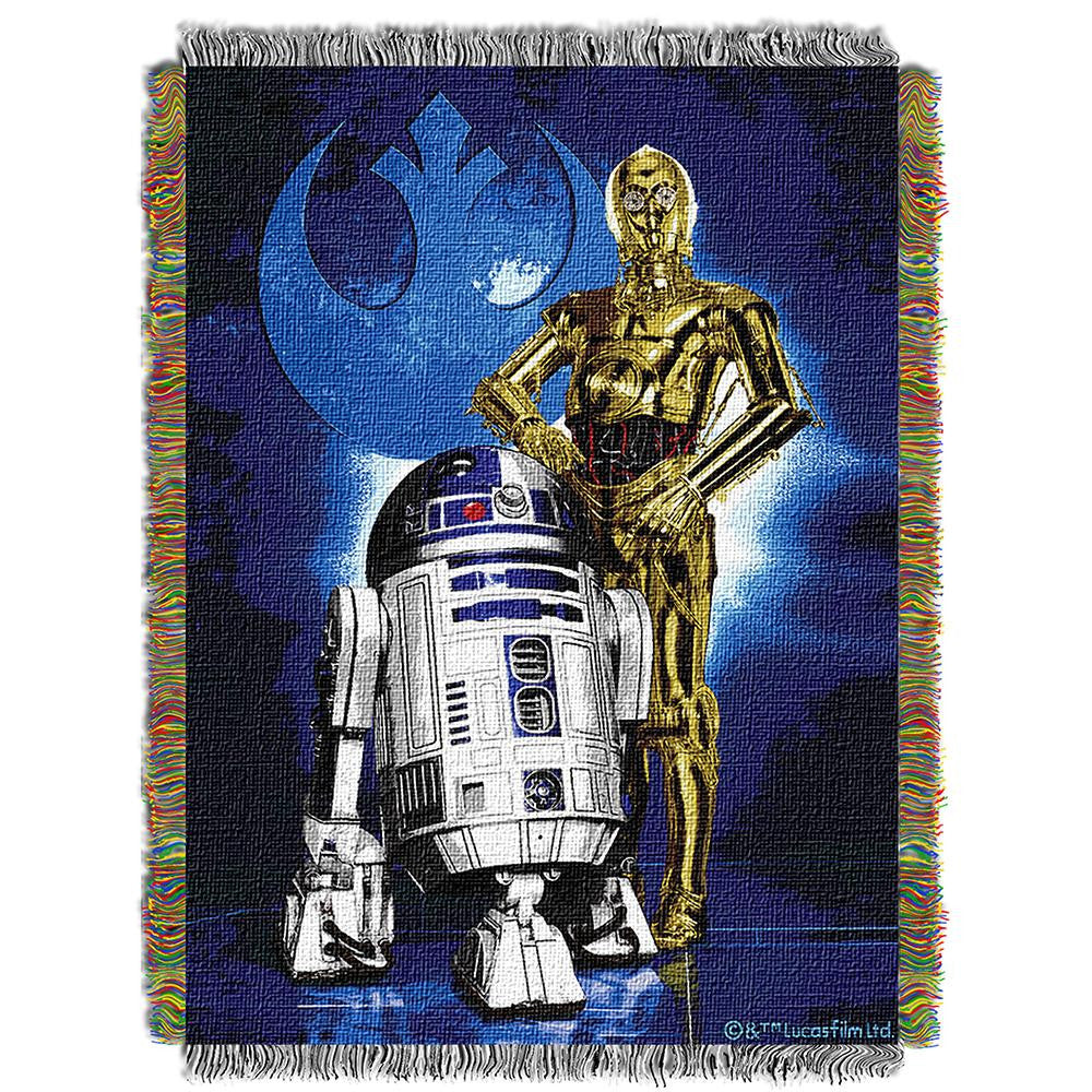 Star Wars Driod Blues  Woven Tapestry Throw (48inx60in)