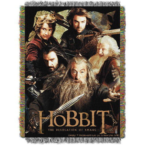 The Hobbit Fighting Companion  Woven Tapestry Throw (48inx60in)