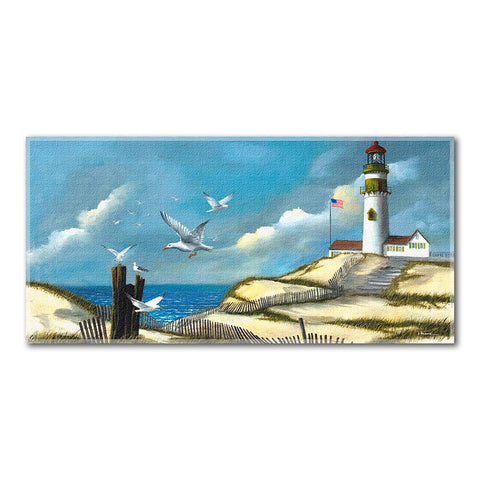 Hautman Bros. - Song The Sea Gulls  Fiber Reactive Beach Towel (28in x 58in)