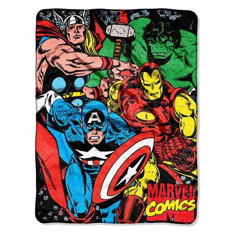 Marvel Avengers We Fight  Micro Raschel Blanket (46in x 60in)