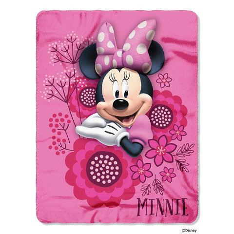 Disney's Minnie Mouse So Many Bows Fleece Throw (45in x60in)