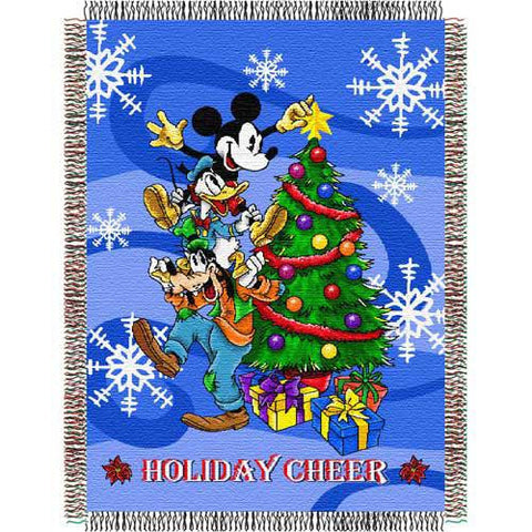 Mickey Spread Cheer  Woven Tapestry Throw (48inx60in)