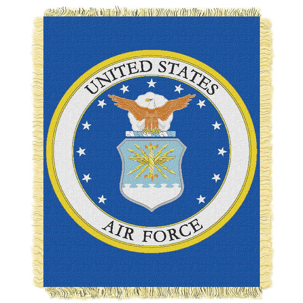 US Air Force Armed Forces Triple Woven Jacquard Throw (48x60)