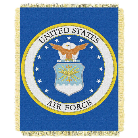 US Air Force Armed Forces Triple Woven Jacquard Throw (48x60)