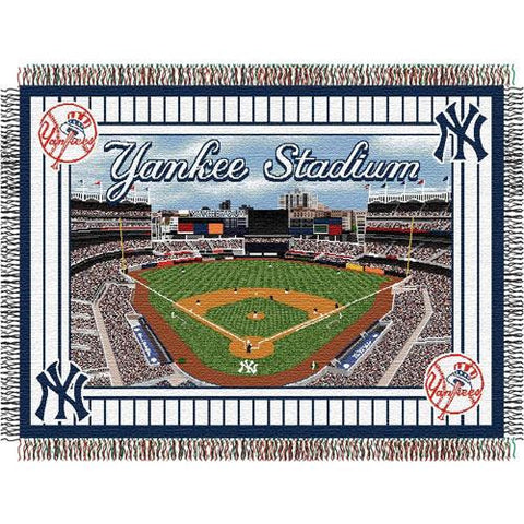 New York Yankees MLB Yankee Commemorative Woven Tapestry Throw (48x60)