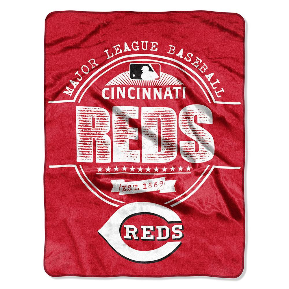 Cincinnati Reds MLB Micro Raschel Blanket (Structure Series) (46in x 60in)